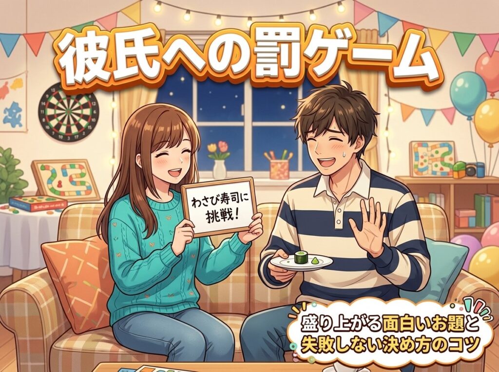 【彼氏への罰ゲーム】で盛り上がる面白いお題と失敗しない決め方のコツ