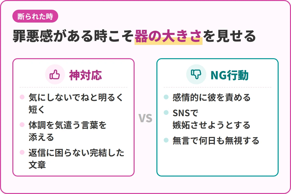 罪悪感がある時こそ器の大きさを見せる