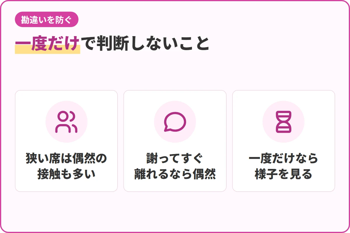 一度だけで判断しないこと