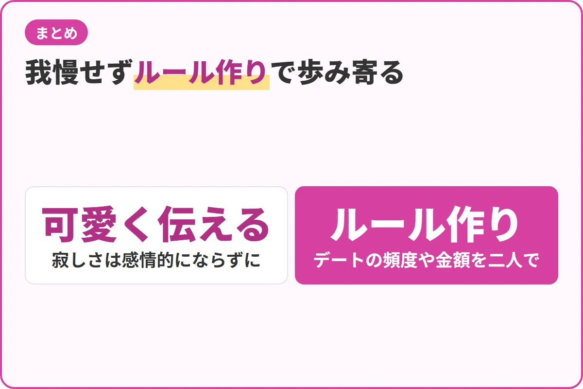 我慢せずルール作りで歩み寄る