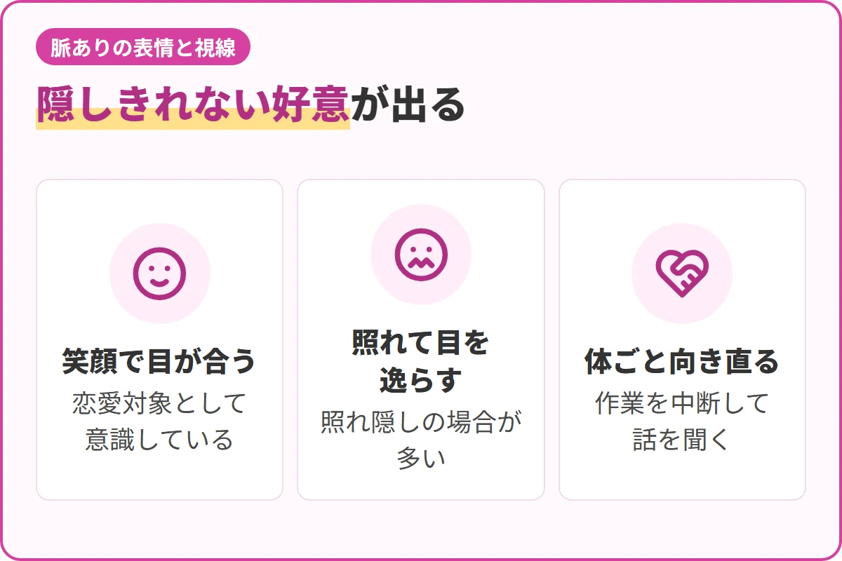 隠しきれない好意が出る