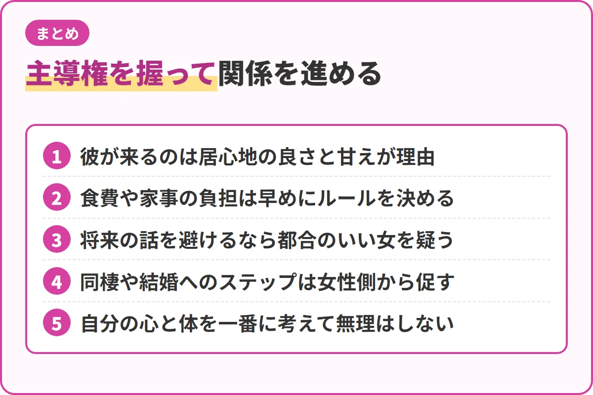主導権を握って関係を進める
