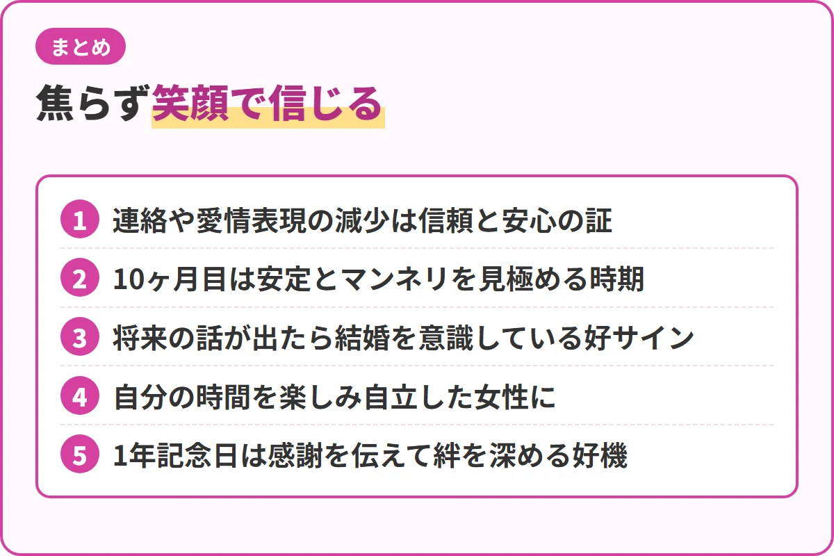 焦らず笑顔で信じる