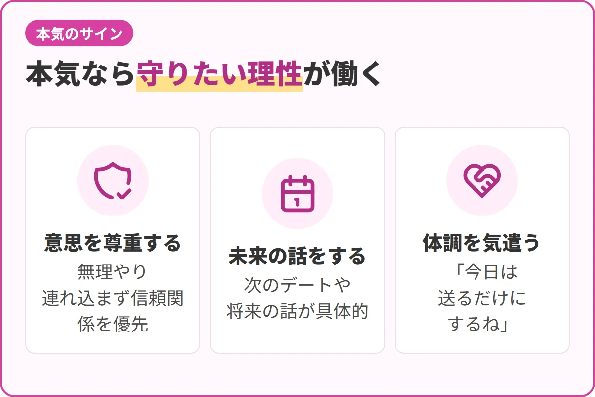 本気なら守りたい理性が働く