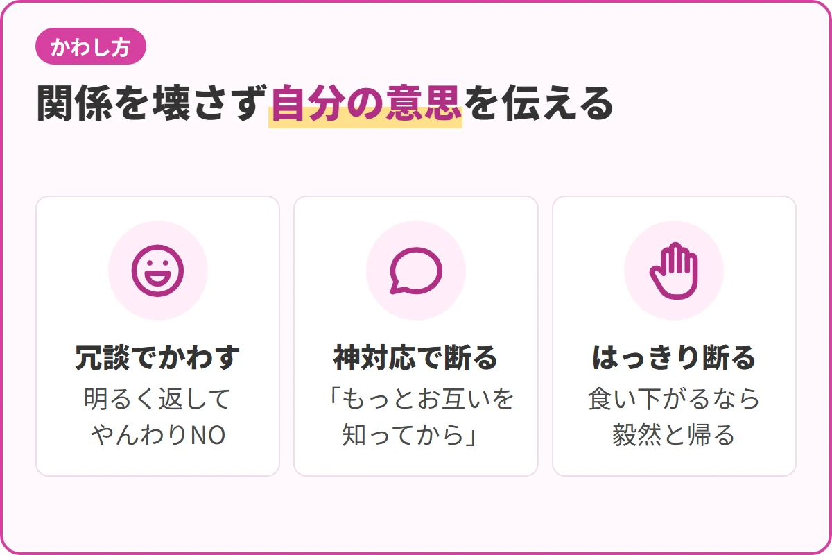 関係を壊さず自分の意思を伝える