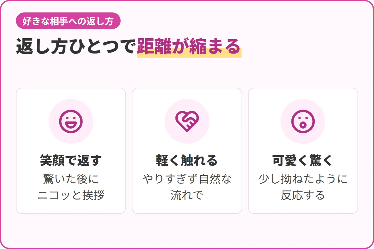 返し方ひとつで距離が縮まる